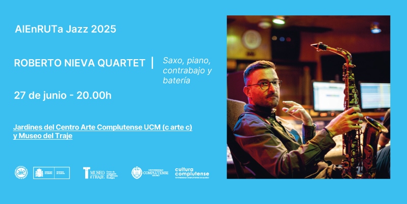 Concierto AIEnRUTa Jazz | ROBERTO NIEVA QUARTET, 27 de junio 2025 | 20:00h